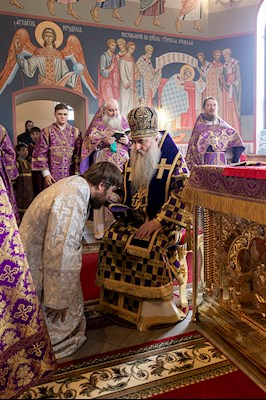 Божественная литургия в Свято-Никольском мужском монастыре г. Саратова