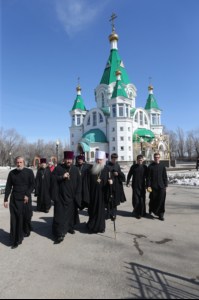 Божественная Литургия в храме во имя Всех Святых, в земле Российской просиявших г. Саратова