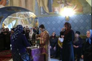 Крещальная литургия в Свято-Троицком кафедральном соборе г. Саратова