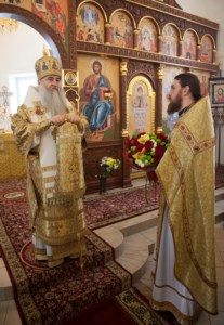 Божественная литургия в храме во имя святителя Николая Японского г. Саратова
