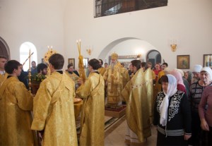 Великое освящение храма во имя святителя Иоанна Златоуста в п. Зональный г.Саратова