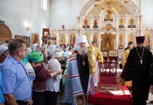 Божественная литургия в храме во имя святых первоверховных апостолов Петра и Павла г. Аткарска