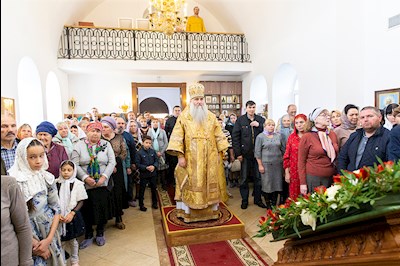Великое освящение храма Сорока Севастийских мучеников г. Саратова и Божественная литургия в новоосвященном храме