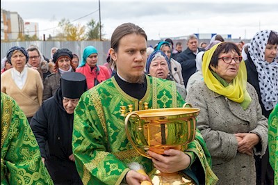 Божественная литургия в храме преподобного Сергия Радонежского г. Саратова