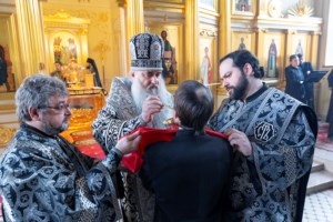 Литургия Преждеосвященных Даров на Архиерейском подворье — в храме во имя святого апостола и евангелиста Иоанна Богослова при СПДС
