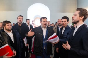 Божественная литургия в храме в честь Покрова Пресвятой Богородицы г. Петровска