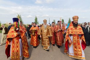 Божественная литургия в храме великомученика Георгия Победоносца г. Саратова