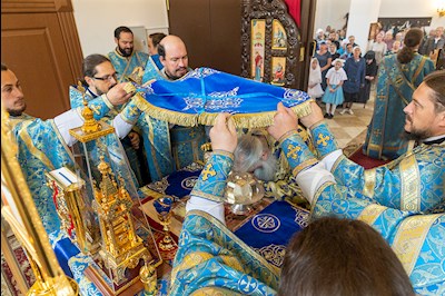 Божественная литургия в храма в честь иконы Божией Матери «Всех скорбящих Радость» г. Саратова