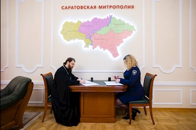 Митрополит Игнатий встретился с начальником Управления спецсвязи