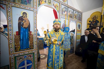 Митрополит Игнатий совершил Великое освящение храма в честь иконы Божией Матери «Спорительница хлебов» с. Кувыка и первую Божественную литургию в новоосвященном храме