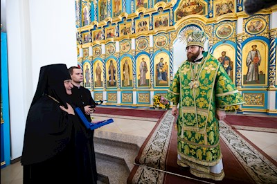 Митрополит Игнатий совершил Божественную литургию в Свято-Сергиевском женском монастыре с. Алексеевка