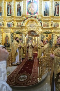 Великое освящение верхнего храма во имя Святой Живоначальной Троицы Свято-Троицкого кафедрального собора города Саратова