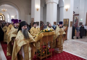 Божественная литургия в Свято-Алексиевском женском монастыре г. Саратова