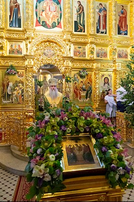 Всенощное бдение в Свято-Троицком кафедральном соборе г.Саратова