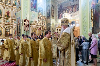 Всенощное бдение в храме Покрова Пресвятой Богородицы г. Саратова