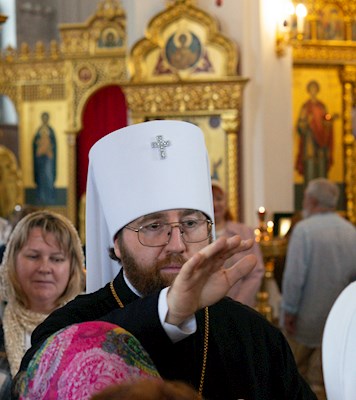 Божественная литургия в храме великомученика Георгия Победоносца г. Саратова
