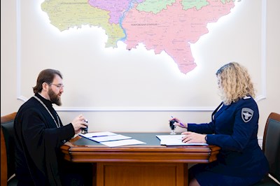 Митрополит Игнатий встретился с начальником Управления спецсвязи