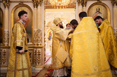 Митрополит Игнатий совершил Божественную литургию в Покровском соборе г. Саратова