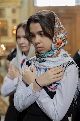 Митрополит Игнатий совершил Литургию Преждеосвященных Даров в Покровском соборе г. Саратова