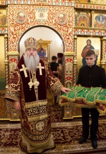 Митрополит Лонгин совершил Великое освящение храма во имя великомученицы Параскевы с. Благодатное Хвалынского района