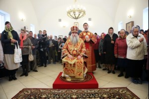Чин Великого освящения и Божественная литургия в храме в честь Владимирской иконы Божией Матери Владимирского женского монастыря г. Вольска