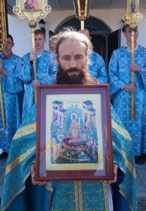 Божественная литургия в храме в честь Успения Пресвятой Богородицы п. Возрождение Хвалынского района