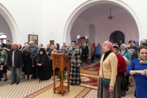 Литургия Преждеосвященных Даров в храме во имя преподобного Сергия Радонежского г.Саратова