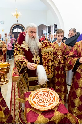 Божественная литургия в храме во имя святых благоверных князей страстотерпцев Бориса и Глеба г. Саратова