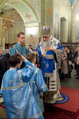 Всенощное бдение в храме Покрова Пресвятой Богородицы г. Саратова
