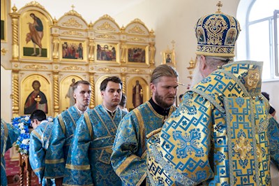 Всенощное бдение в храме в честь Казанской иконы Божией Матери р.п. Татищево