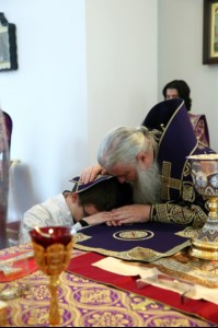 Божественная литургия в храме в честь Рождества Христова г.Саратова