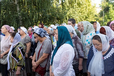 Божественная литургия в храме во имя святителя Митрофана, епископа Воронежского, г.Саратова