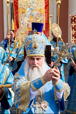 Божественная литургия в Свято-Троицком кафедральном соборе г. Саратова