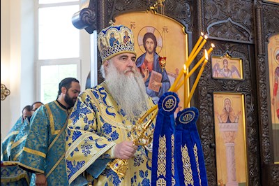 Божественная литургия в храма в честь иконы Божией Матери «Всех скорбящих Радость» г. Саратова