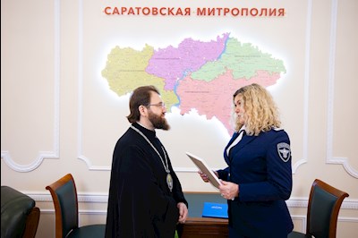 Митрополит Игнатий встретился с начальником Управления спецсвязи