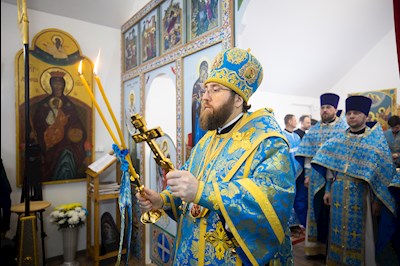 Митрополит Игнатий совершил Великое освящение храма в честь иконы Божией Матери «Спорительница хлебов» с. Кувыка и первую Божественную литургию в новоосвященном храме