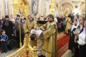 Великое освящение верхнего храма во имя Святой Живоначальной Троицы Свято-Троицкого кафедрального собора города Саратова