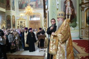 Божественная литургия и молебен у мощей святого равноапостольного князя Владимира в Покровском храме г.Саратова