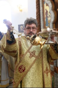 Божественная литургия в храме во имя святого равноапостольного великого князя Владимира г. Саратова