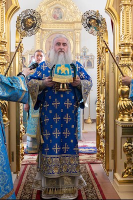 Божественная литургия в храме в честь Казанской иконы Божией Матери г. Саратова