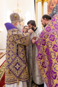 Божественная литургия в храме святителя Спиридона Тримифунтского г. Саратова