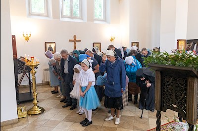 Божественная литургия в храма в честь иконы Божией Матери «Всех скорбящих Радость» г. Саратова