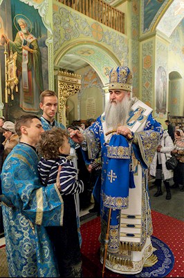 Всенощное бдение в храме Покрова Пресвятой Богородицы г. Саратова