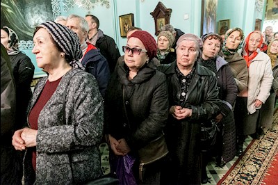 Всенощное бдение в храме в честь Сошествия Святого Духа г. Саратова