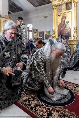 Литургия Преждеосвященных Даров в храме в честь Покрова Пресвятой Богородицы г. Покровска (Энгельса)