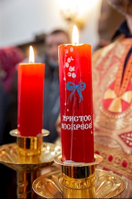 Божественная литургия в храме в честь иконы Божией Матери «Всех скорбящих Радость» г. Саратова