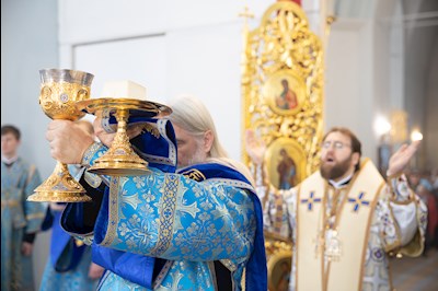 Митрополит Игнатий совершил Божественную литургию в Покровском храме г. Петровска