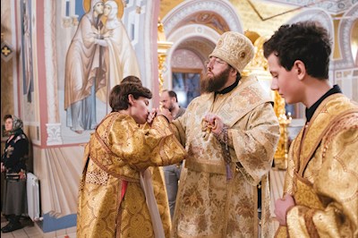 Всенощное бдение в Свято-Троицком кафедральном соборе г. Саратова