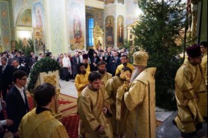 Великая Рождественская вечерня в храме в честь Покрова Пресвятой Богородицы г. Саратова