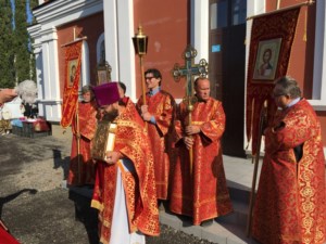 Престольный праздник в новом храме во имя святых мучеников Адриана и Наталии г. Саратова
